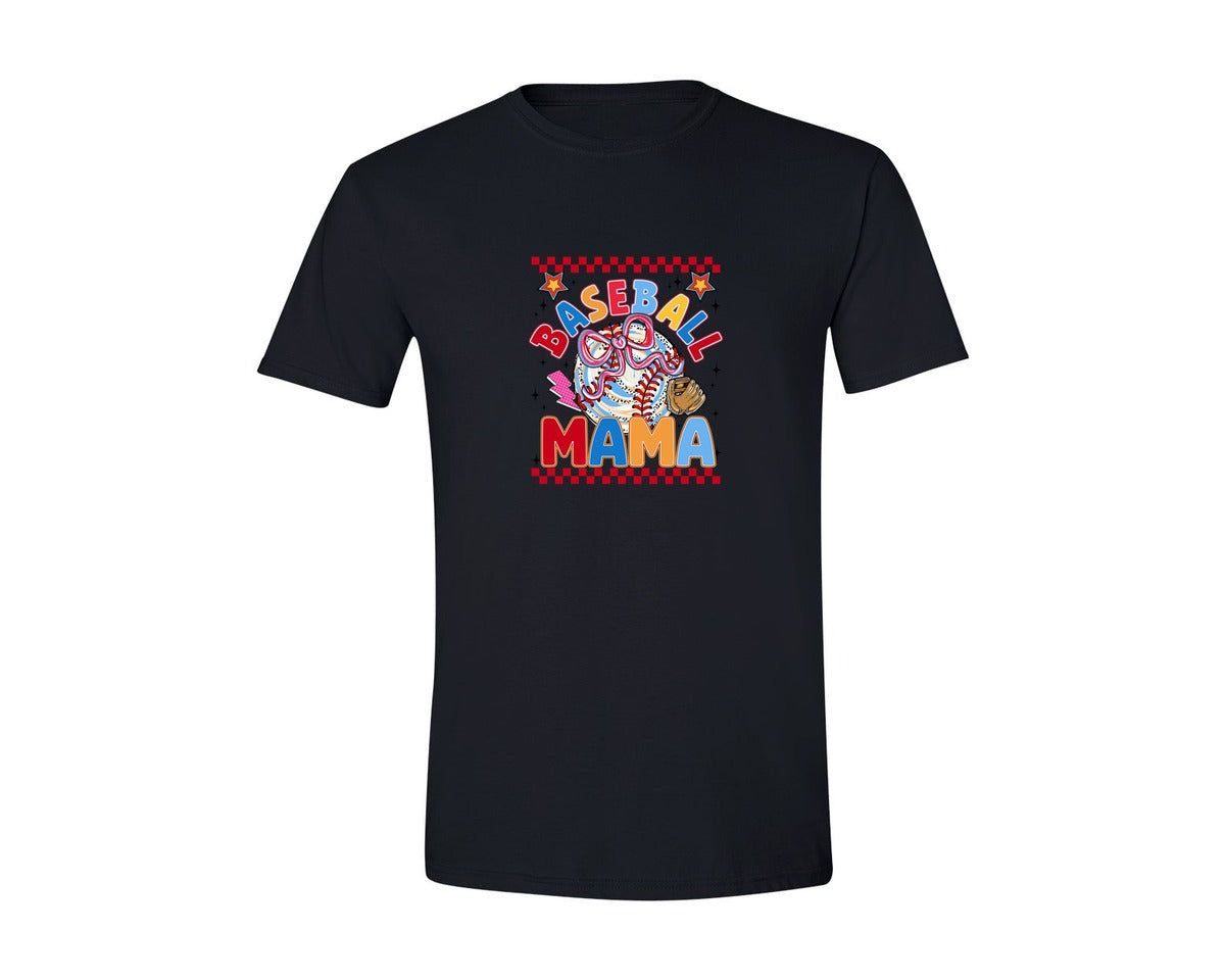 brand:Generic|color:Black|Baseball Mama Mothers Day 3 Graphic T-Shirt