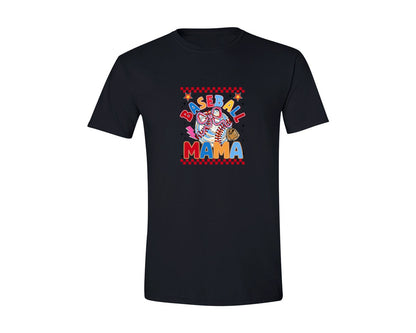 brand:Generic|color:Black|Baseball Mama Mothers Day 3 Graphic T-Shirt