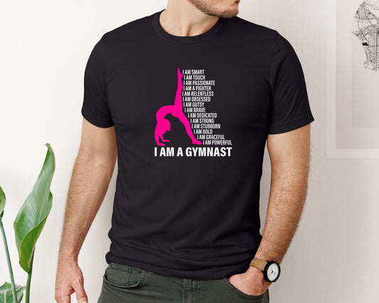 I Am A Gymnast Funny Handstand Gymnastic 2 Graphic T-Shirt