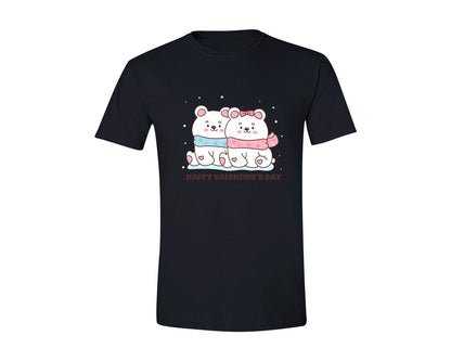 brand:Generic|color:Black|Valentine Clip Art Cute Polar Bear Love2 Graphic T-Shirt