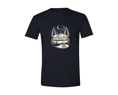 brand:Generic|color:Black|Camping T Shirt Design Graphic T-Shirt