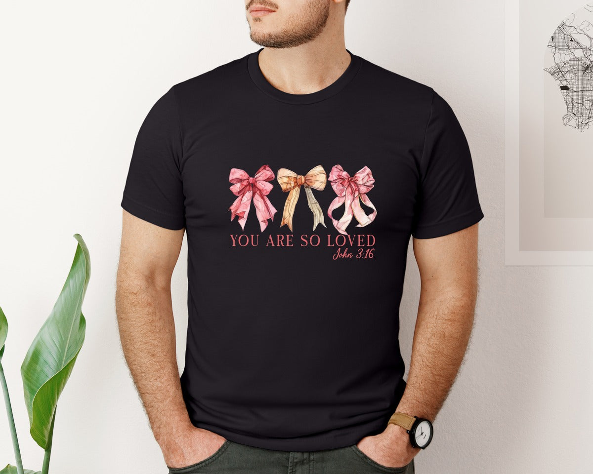 brand:Bella Canvas|color:Black|John 316 Bible Verse Pngfaith Valentine Graphic T-Shirt