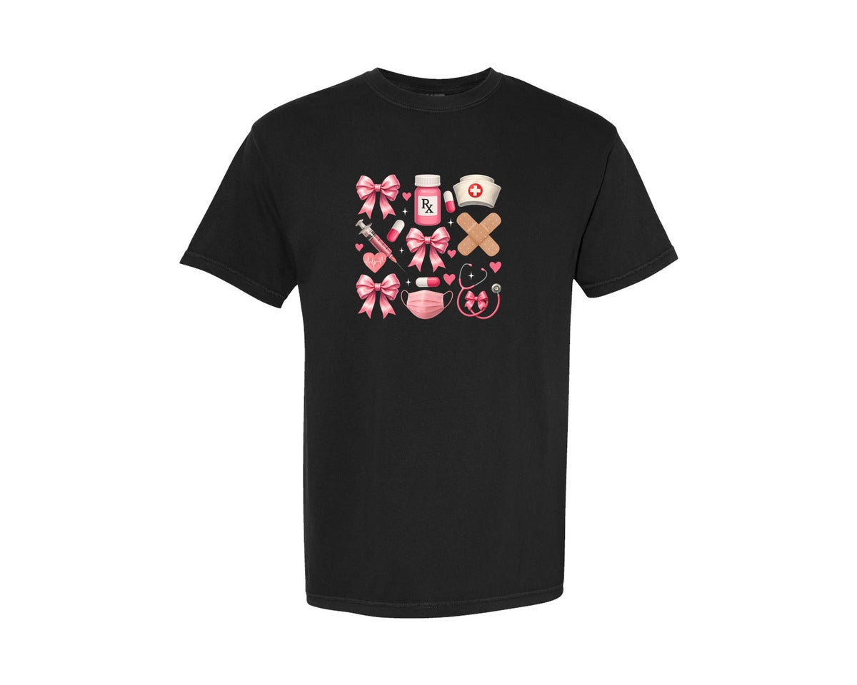 brand:Comfort Colors|color:Black|Nurse T Shirt Design 52 Graphic T-Shirt