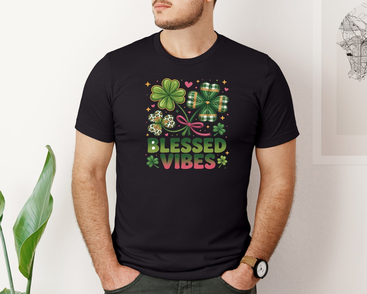 brand:Bella Canvas|color:Black|St Patricks Day Design 11 Graphic T-Shirt