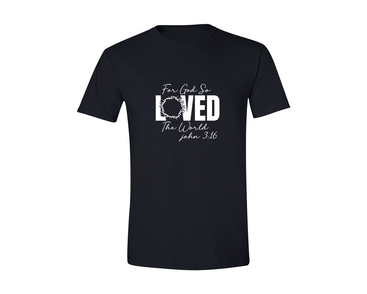 brand:Generic|color:Black|For God So Loved The World Pngeaster Graphic T-Shirt