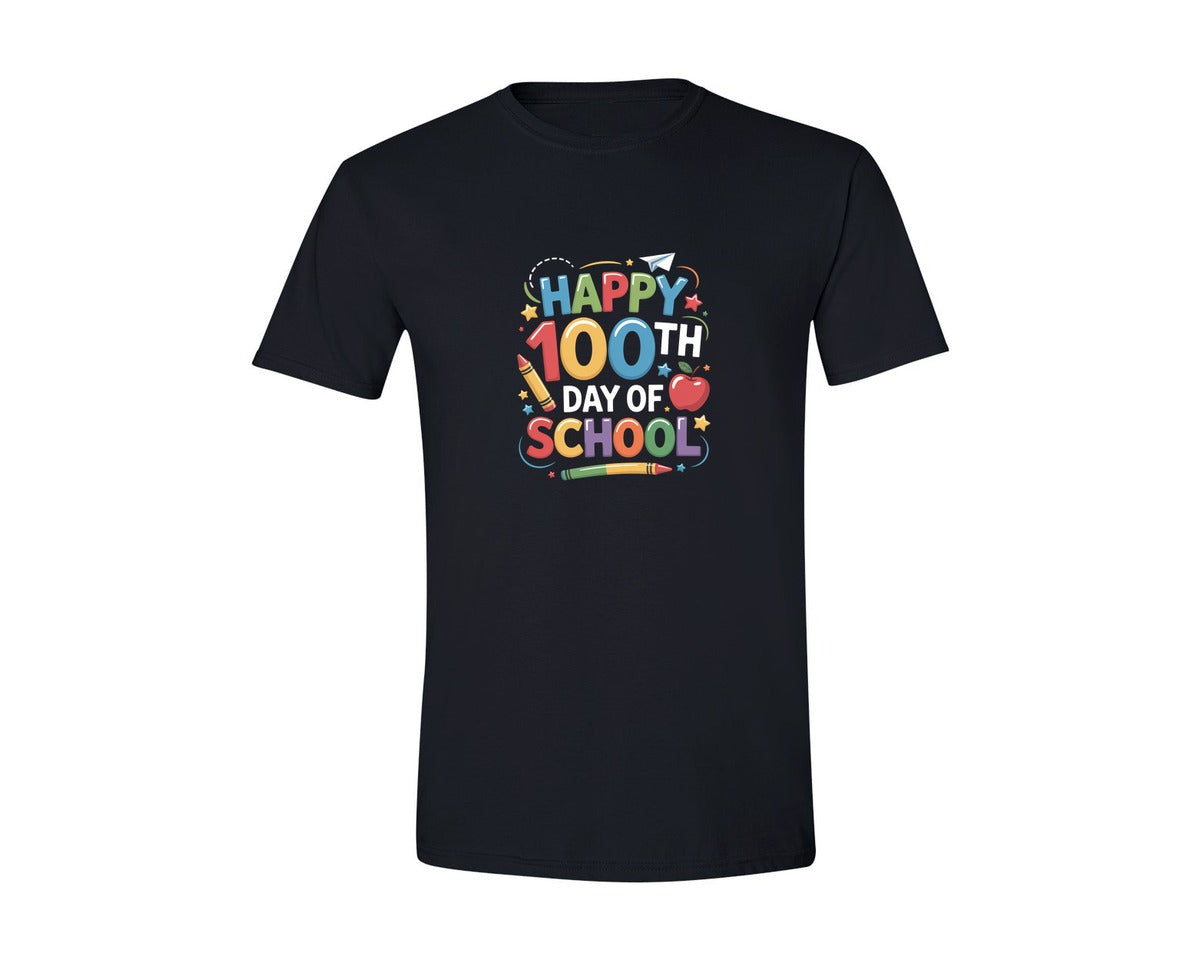 brand:Generic|color:Black|Happy 100Th Day Of School 31 Graphic T-Shirt