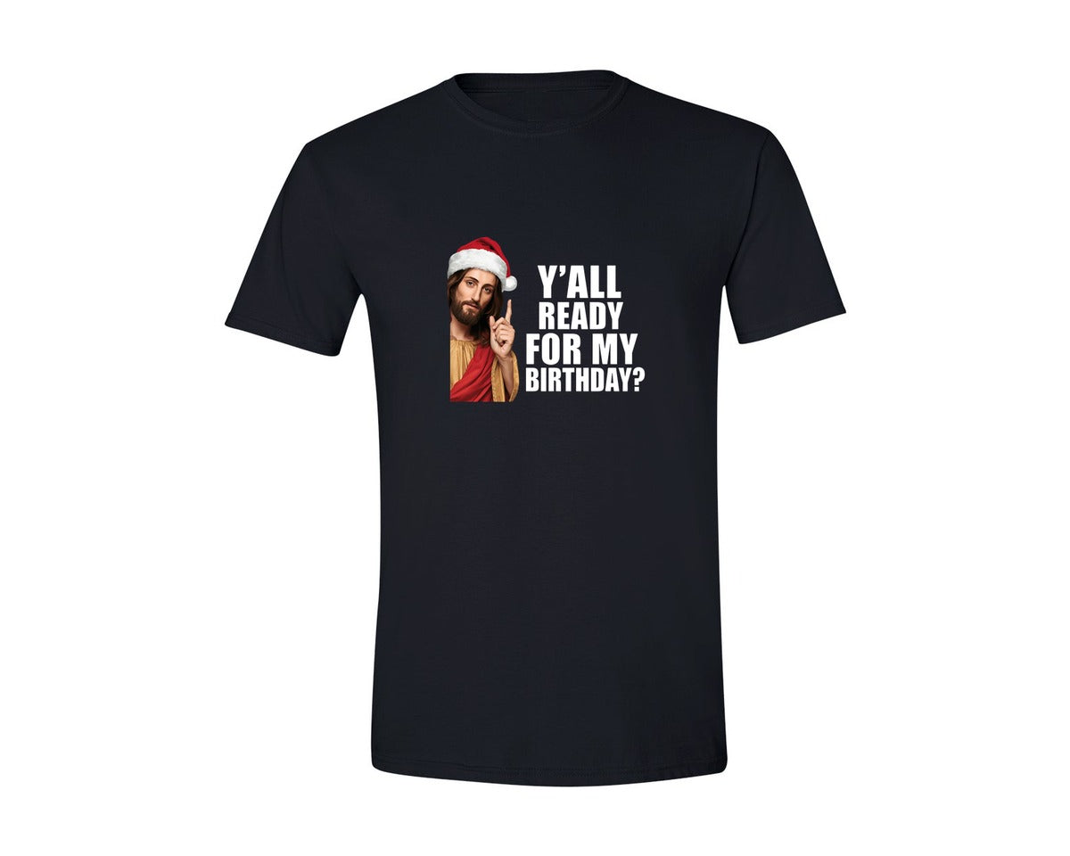 brand:Generic|color:Black|Jesus Christmas Funny Jesus Graphic T-Shirt