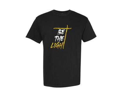 brand:Comfort Colors|color:Black|Be The Light Jesus Tshirt Design Graphic T-Shirt