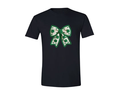 brand:Generic|color:Black|Preppy Coquette St Patricks Day Graphic T-Shirt