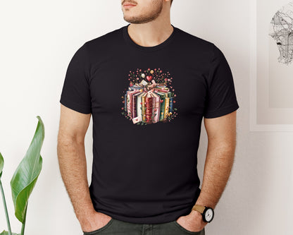brand:Bella Canvas|color:Black|Valentine Books Graphic T-Shirt