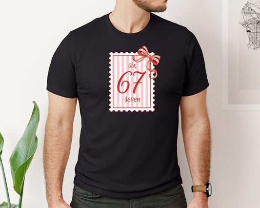 67 Viral Meme Stamp Frame Graphic T-Shirt
