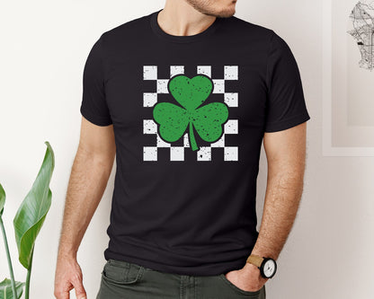 brand:Bella Canvas|color:Black|Lucky Mama Retro St Patricks Day 2 Graphic T-Shirt