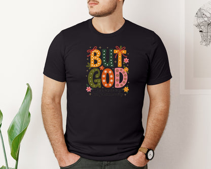 brand:Bella Canvas|color:Black|But God Christian Fall Autumn Graphic T-Shirt