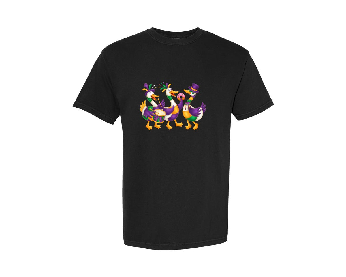 brand:Comfort Colors|color:Black|Mardi Gras Goose Mardi G 2 Graphic T-Shirt