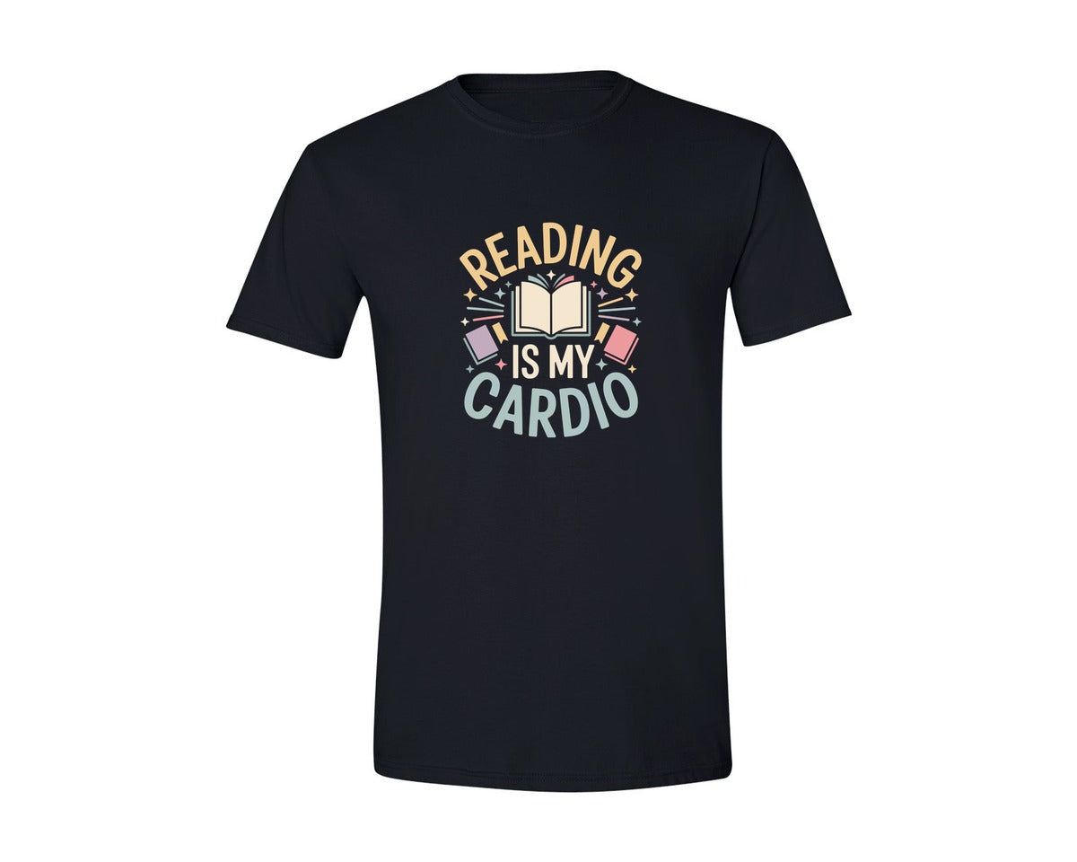 brand:Generic|color:Black|Reading Is My Cardio Book Lover Shirt Graphic T-Shirt