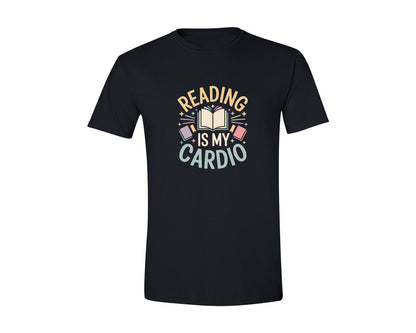 brand:Generic|color:Black|Reading Is My Cardio Book Lover Shirt Graphic T-Shirt