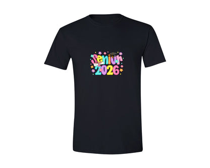 brand:Generic|color:Black|Retro Floral Senior Class Of 2026