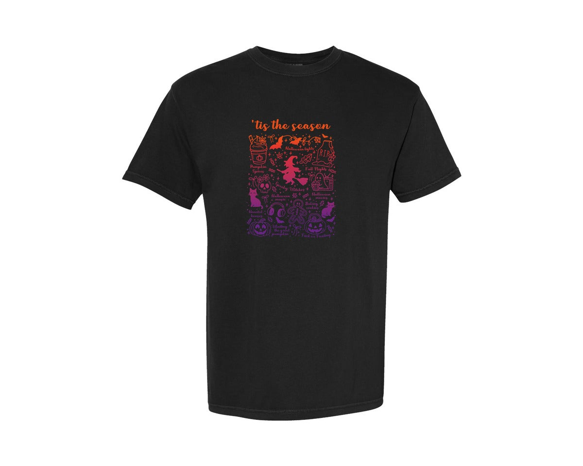 brand:Comfort Colors|color:Black|Halloween Season Design Halloween Sh Graphic T-Shirt