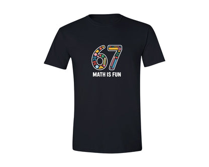 brand:Generic|color:Black|Math Is Fun 67 Cute Pi Day Graphic T-Shirt