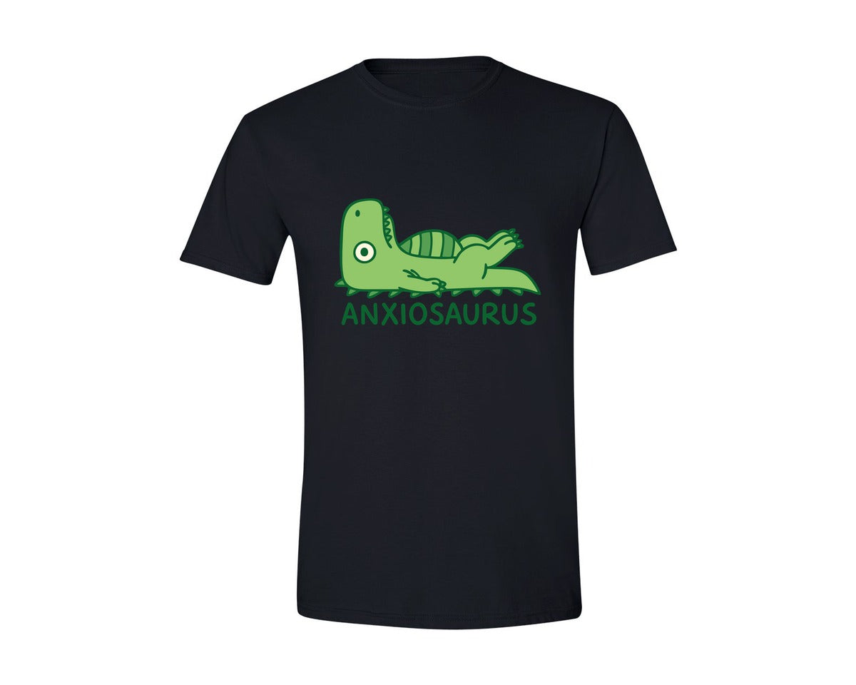 brand:Generic|color:Black|Anxiousaurus Mental Health Anxiety Pun