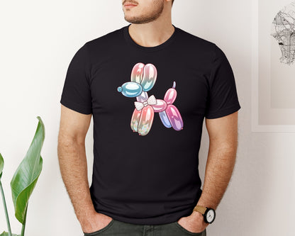 brand:Bella Canvas|color:Black|Glam Balloon Dog 2 Graphic T-Shirt