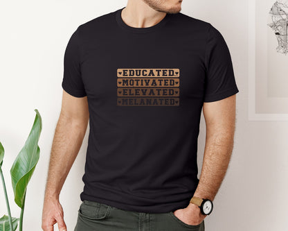 brand:Bella Canvas|color:Black|Black History Month 5 Graphic T-Shirt