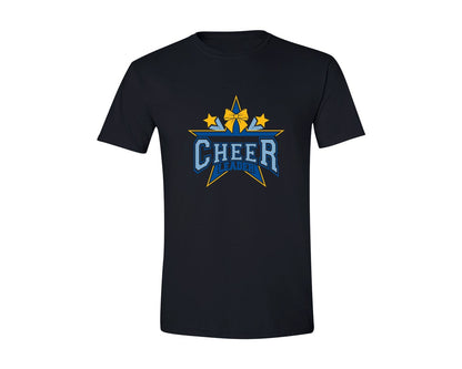 brand:Generic|color:Black|Cheerleader Team Name Logo Shirt Graphic T-Shirt
