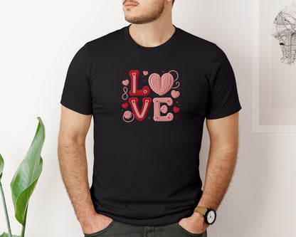 brand:Bella Canvas|color:Black|50 Valentines Graphic T-Shirt