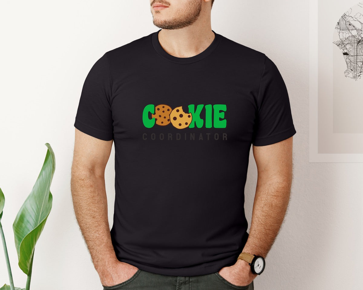 brand:Bella Canvas|color:Black|Cookie Coordinator Retro Girl Scout Graphic T-Shirt