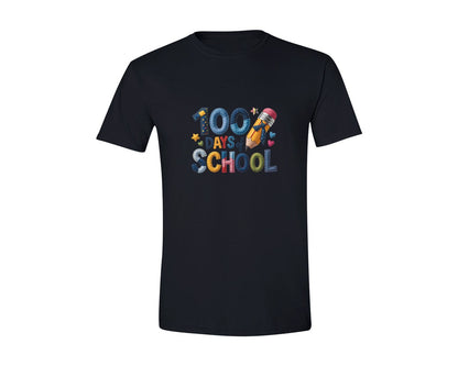 brand:Generic|color:Black|100 Days Of School Matching Shirt 4 Graphic T-Shirt
