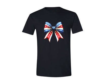 brand:Generic|color:Black|4Th Of July Bow Design T Shirt 5 Graphic T-Shirt