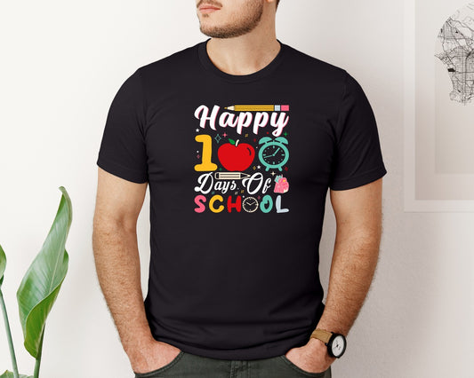 Happy 100 Days Of School T Shirt Design 40 Graphic T-Shirt