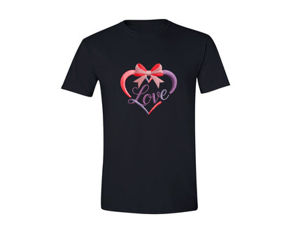 brand:Generic|color:Black|Love Embroidery File Valentine Machine Graphic T-Shirt