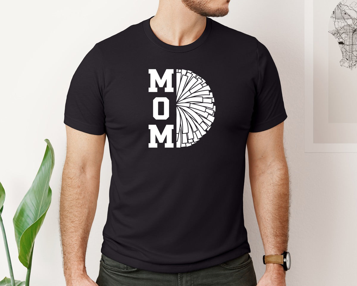brand:Bella Canvas|color:Black|Mom Abstract Typography Design Graphic T-Shirt