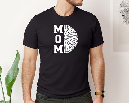 brand:Bella Canvas|color:Black|Mom Abstract Typography Design Graphic T-Shirt