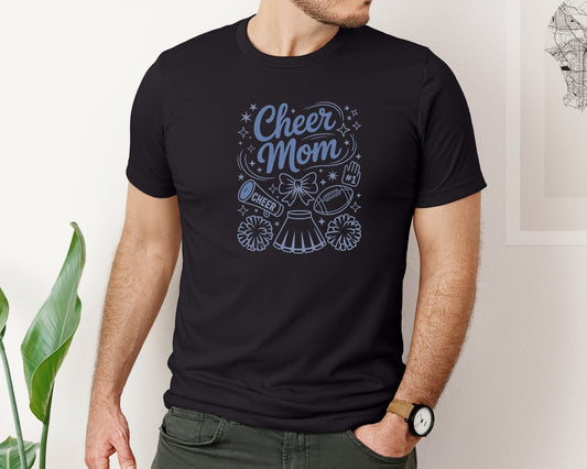 Preppy Cheer Mom Coquette T Shirt Graphic T-Shirt