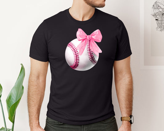Coquette Bow Baseball Baseball Graphic T-Shirt