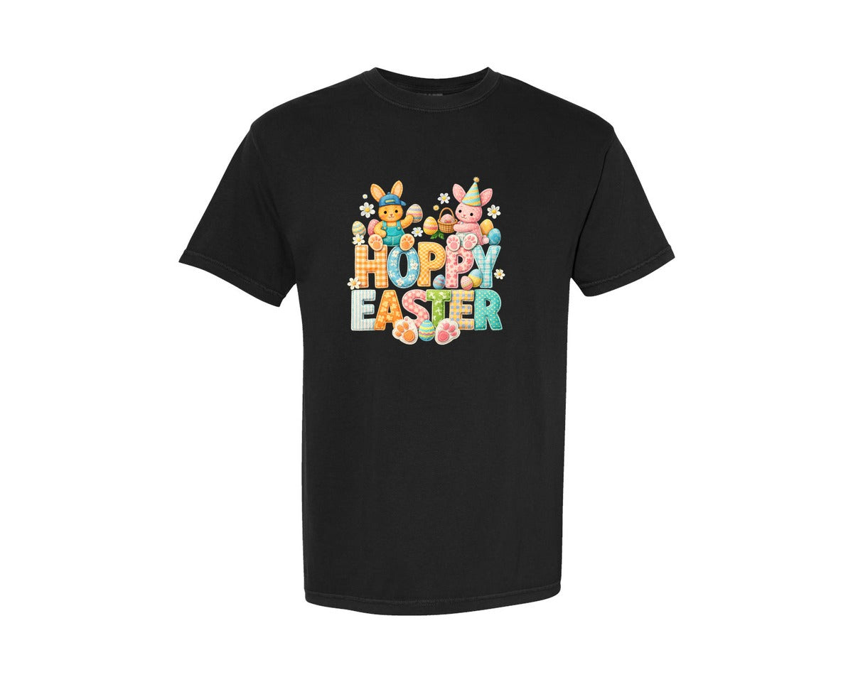 brand:Comfort Colors|color:Black|Hoppy Easter Easter Life Cute Graphic T-Shirt