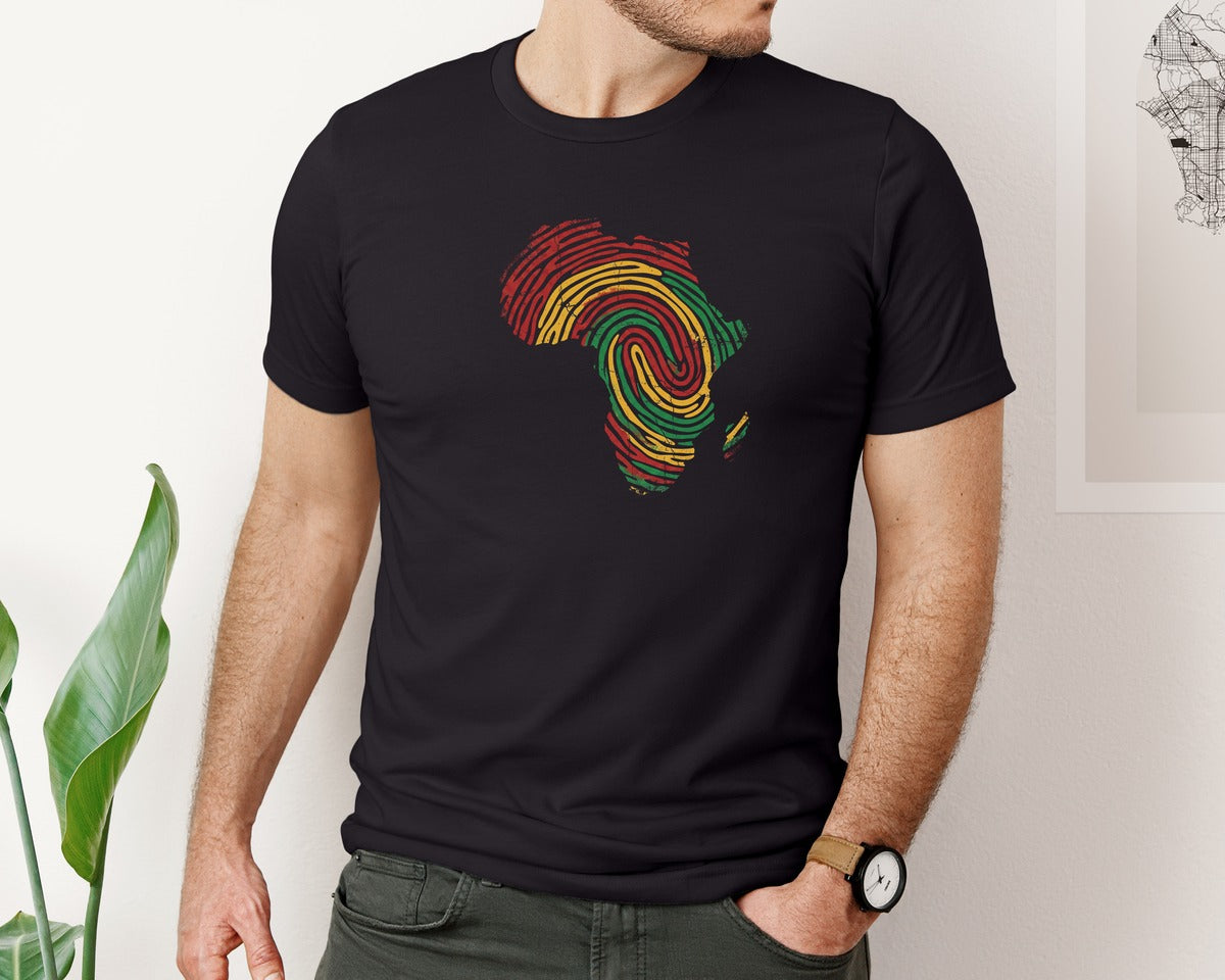brand:Bella Canvas|color:Black|Black History African Heritage Graphic T-Shirt