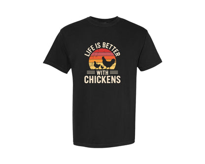 brand:Comfort Colors|color:Black|Tractor Farm Life Shirt Design Graphic T-Shirt
