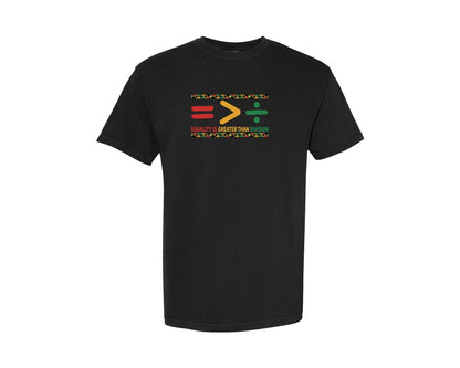 brand:Comfort Colors|color:Black|Equality Is Greater Than Division 15 Graphic T-Shirt