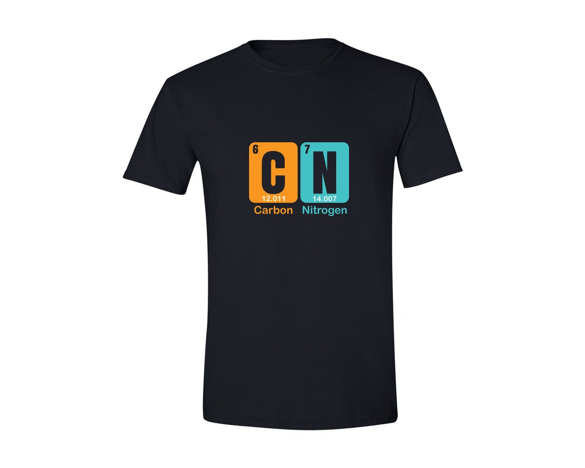 brand:Generic|color:Black|Carbon Nitrogen 67 Meme Periodic Table Graphic T-Shirt
