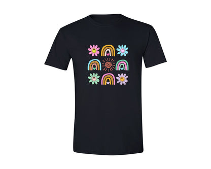 brand:Generic|color:Black|Summer Spring Flower Daisy Retro Rainbow