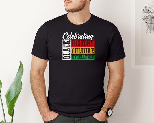 Celebrate Black History Month T Shirt Graphic T-Shirt
