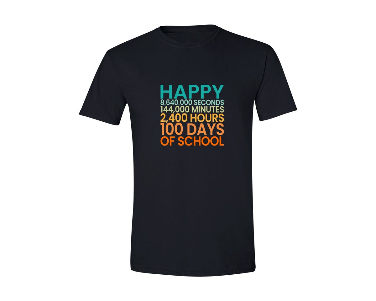 brand:Generic|color:Black|100 Days Of School 247 Graphic T-Shirt
