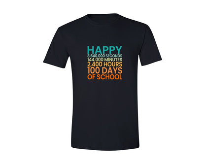 brand:Generic|color:Black|100 Days Of School 247 Graphic T-Shirt