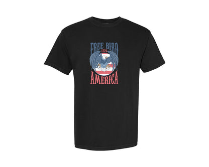 brand:Comfort Colors|color:Black|Bad Eagle America 4Th Of July Graphic T-Shirt
