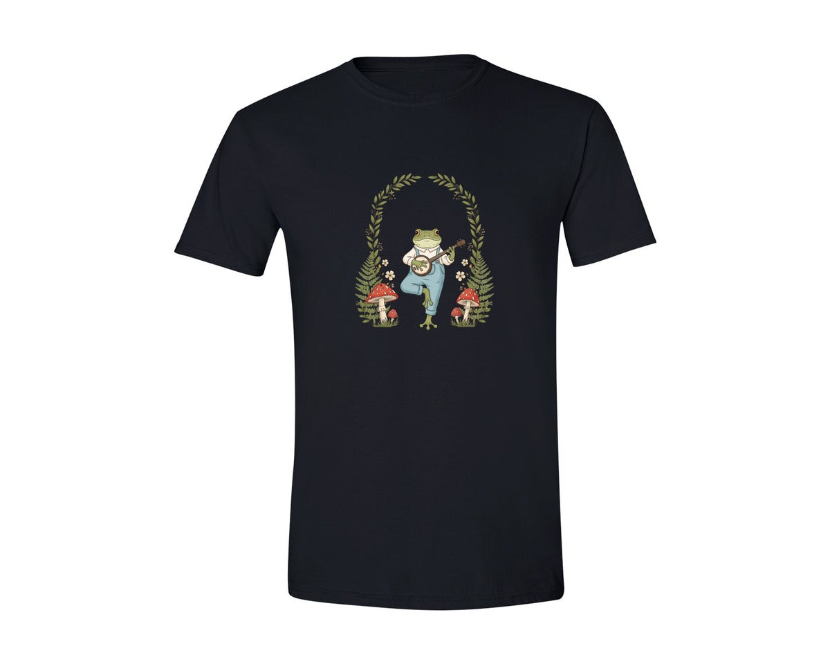 brand:Generic|color:Black|Dont Worry Be Hoppy Frog 2 Graphic T-Shirt