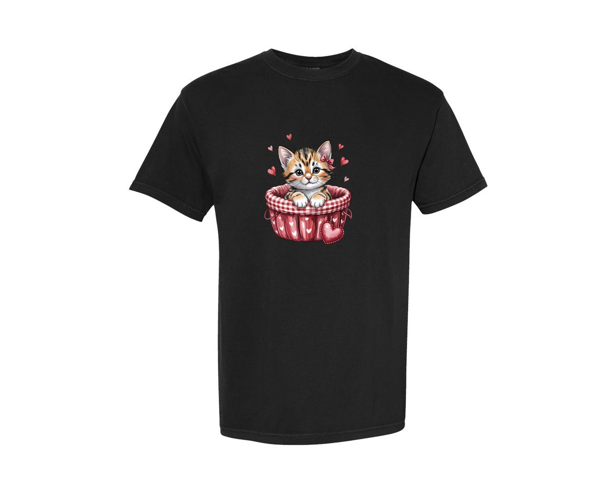 brand:Comfort Colors|color:Black|Whimsical Valentine Graphic T-Shirt