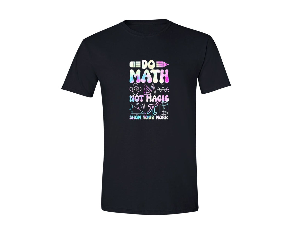 brand:Generic|color:Black|Funny Math Teacher Quote Graphic T-Shirt